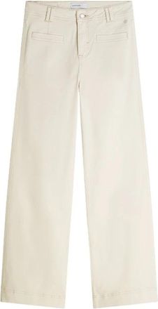 Summum Flare Pant Core Stretch Twill - Dames - Wijde Broeken - Beige - XL - Broeken