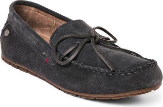 Minnetonka Water Resistant Driving Loafer in Charcoal at Nordstrom, Size 10.5