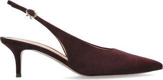 Gianvito Rossi Schoenen met hakken Robbie - Dames - Pumps - Rood - 41 EU - Leer - Schoenen