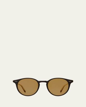 Garrett Leight Mens Clune Sun Round Sunglasses