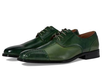 Stacy Adams Palmento Cap Toe Oxford Mens Shoes Green : 8.5 M, Microfiber