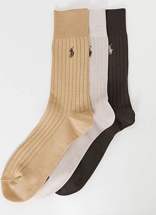 Polo Ralph Lauren Polo Ralph 3 Pack Rib Crew Sock