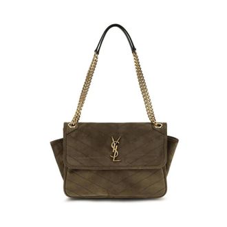Saint Laurent Niki Tripouch - Dames - Tassen - Bruin - Maat: ONE Size Katoen
