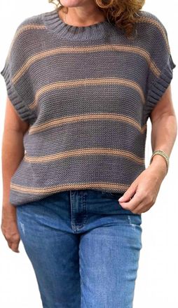 Wooden Ships Bailey Vest In Gray Squirrel & Dark Cedar