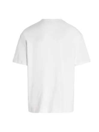 Comme Des Gar&ccedil;ons Logo-Printed Cotton T-Shirt - White