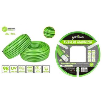 Trade Shop Trade Shop - Tubo Per Giardino Irrigazione In Pvc Verde Pompa Acqua 30 Mt 99 Ft &Oslash; 6.5mm 57514
