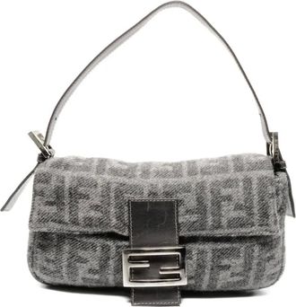 Fendi Borsa a spalla con logo 2000-2015 - Grigio