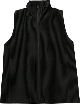 Homme Plissé Issey Miyake pleated vest - Nero