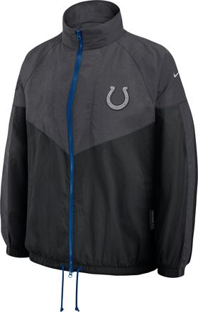 Nike Indianapolis Colts Rivalries Collection Nike Womens NFL Oversized Full-Zip Jacket in Grey | 06AE466M98-B3F