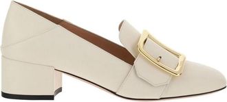 Bally Janelle Buckle Detailed Leather Pumps, Brand Size 35 ( US Size 4.5 )