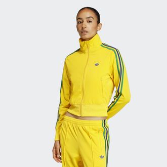 adidas Trainingsjacke ADIDAS ORIGINALS FIREBIRD CLASSIC, Damen, Gr. XL, eqt gelb, gr&uuml;n, collegiate royal, Obermaterial: 100% Polyester, Jacken Trainingsjacke