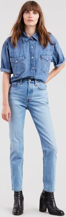 Levi's Womens Wedgie Fit Ankle Jeans In Bright Side Light Wash