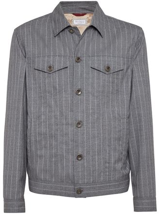 Brunello Cucinelli Denim jack - Grijs