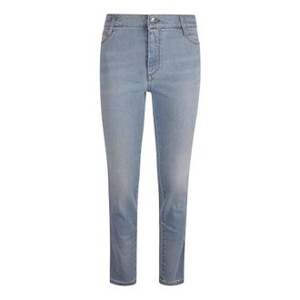 Ermanno Scervino Dames, Jeans, Blauw, Maat: M Katoen