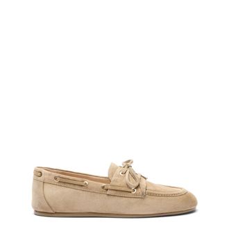 Stuart Weitzman Sailor Shoes, female, Beige, Size: 8 1/2 US Tinsley Moccasin