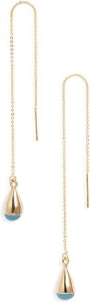 Soko Glass Dash Chain Threader Earrings in Blue at Nordstrom