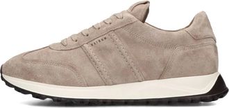 Nubikk Schoenen, Heren, Beige, 45 EU, Su&egrave;de, Beige Su&egrave;de Lage Sneakers