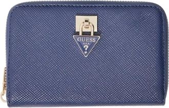 Guess Laurel Mini Wallet - Dames - Portefeuilles - Blauw - ONE Size - Accessoires