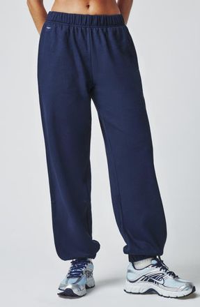 Florence By Mills Cotton Blend Boyfriend Joggers in Navy at Nordstrom, Size Xx-Small