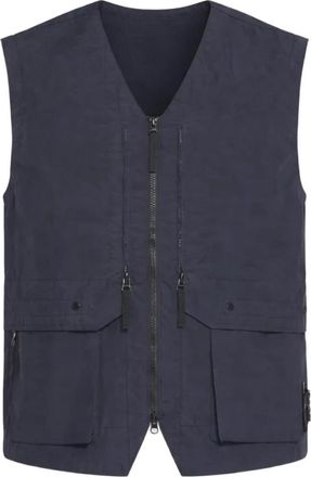 Stone Island Sleeveless Jacket - Heren - Bodywarmers - Blauw - M - Jassen