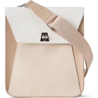 Akris Small Anouk Leather Crossbody Bag in White-Alabaster-Palissand at Nordstrom