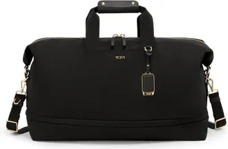 Tumi Rhys Expandable Duffel in Black/Gold at Nordstrom