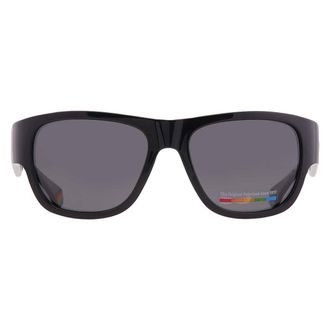 Polaroid Polarized Grey Wrap Unisex Sunglasses PLD 6197/S 0807/M9 55