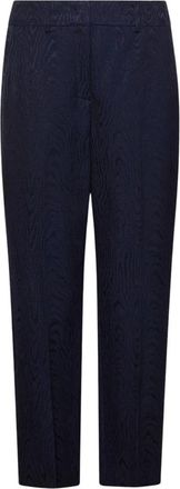 Marella Moir&eacute; Rechte Broek - Dames - Straight fit broeken - Blauw - M - Katoen - Broeken