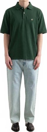 Edmmond Studios Duck Polo Shirt In Dark Green