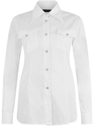 Liu Jo White Shirt In Cotton With Pockets And Bottoms