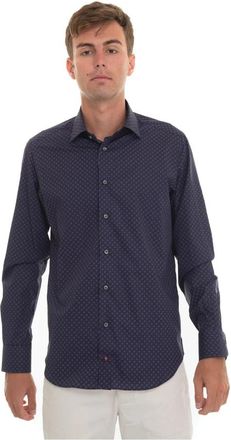 Carrel Flower Fantasy Dress Shirt - Heren - Casual Overhemden - Paars - M - Katoen - Overhemden