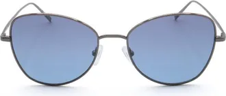 DKNY Ladies Blue Cat Eye Sunglasses DK104S
