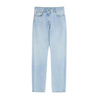 Valentino Garavani Loose-fit Jeans, female, Blue, Size: W26 High-Waisted Straight Leg Jeans