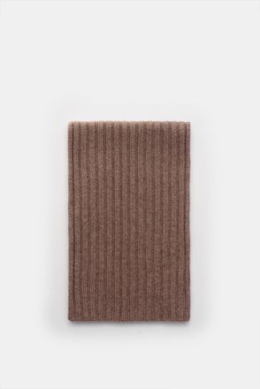 Braun Hamburg Men - Cashmere scarf brown mottled