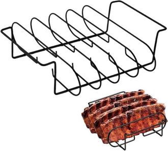OEM Rejilla Para Costillas Para Ahumar Y Asar A La Parrilla, Resistente Rejilla De Acero Al Carbono Antiadherente Para Accesorios Ahumador Exterior
