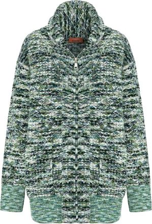 Missoni Oversized Volledige Rits Vest - Dames - Truien - Veelkleurig - Maat: M Wol