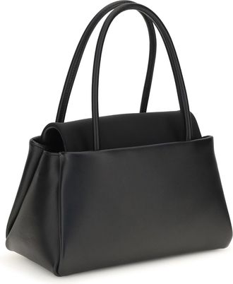 Prada Womens Top Handle Bag Black Calfskin Calf Leather Handbags Hand