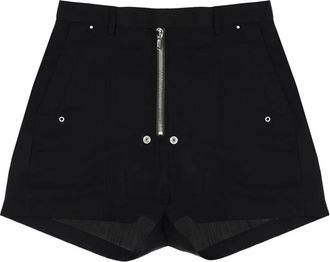 Rick Owens Temple Tailored Shorts - Dames - Korte Broeken - Zwart - M - Wol - Korte Broeken