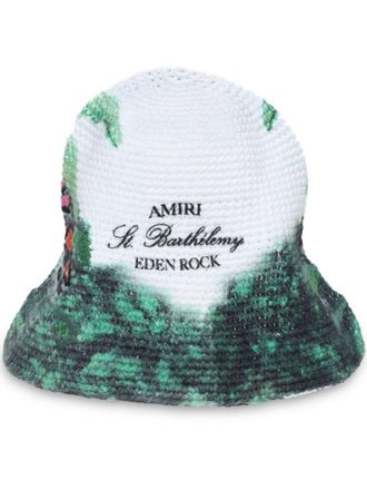 Amiri Cappello bucket Eden Rock alluncinetto - Bianco