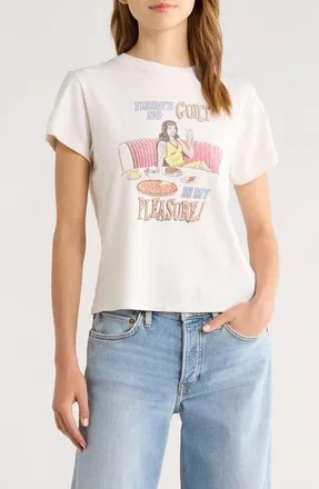 Re/Done Pleasure Graphic T-Shirt in Vintage White at Nordstrom, Size Medium
