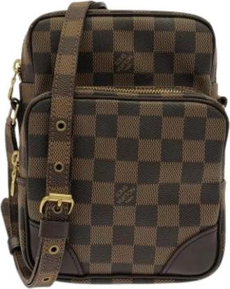 Louis Vuitton Pre-owned Vintage Canvas Crossbody Bag - unisex - Vintage Schoudertas - Bruin - ONE Size - Vintage