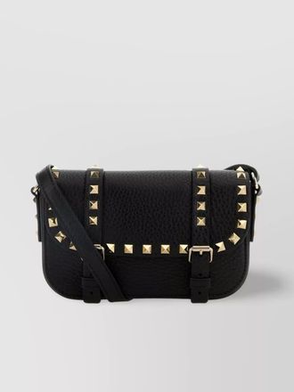 Valentino Garavani rockstud spike leather clutch bag