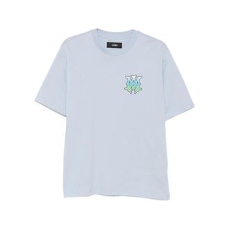 Amiri T-Shirts, male, Blue, Size: S Script Tee