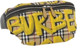 Burberry Pre-owned Belt Bags, female, Multicolor, Size: ONE SIZE Pre-owned Canvas Crossbody Bag
