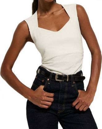 Nation Ltd Haven Sleeveless Tee In Porcelain