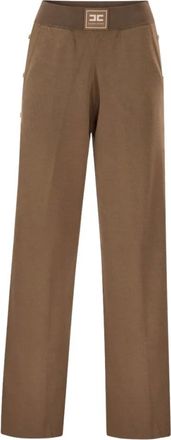 Elisabetta Franchi Mujer, Pantalones, Marr&oacute;n, Talla: M