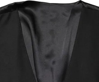 Dolce & Gabbana Black Wool Single Breasted Men Waistcoat Mens Vest (Pre-Owned)