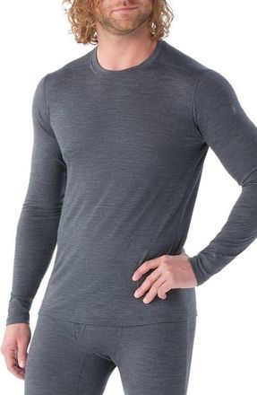 Smartwool Classic All Season Merino Base Layer Long Sleeve Crewneck Top in Iron Heather at Nordstrom, Size X-Large