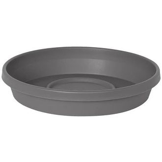 Bloem Terra 17 Inch Resin Saucer in Gray at Nordstrom