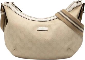 Gucci Pre-owned Vintage Schoudertas - Dames - Vintage Schoudertas - Beige - ONE Size - Vintage